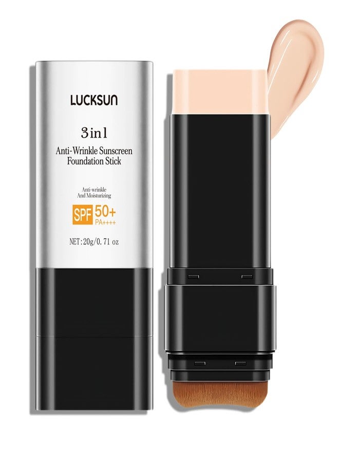 Tpyag 3-in-1 Anti-wrinkle Long-Lasting Hydrating Foundation Stick, Concealer, Multi-Use Coverage Cream, Natural Matte Finish for All Skin Types (Light) - Image 1