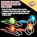 IPIDIPI TOYS Retro Magic Rail Gyro Wheel Twirlers 4Pack 2 Rail Twirlers 2 Gyro Wheels Light Up Magnetic Spinning Toys Classic Vintage Fidget Toys Party Favors Easter Basket Stuffers for Kids - Image 4