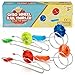IPIDIPI TOYS Retro Magic Rail Gyro Wheel Twirlers 4Pack 2 Rail Twirlers 2 Gyro Wheels Light Up Magnetic Spinning Toys Classic Vintage Fidget Toys Party Favors Easter Basket Stuffers for Kids - Image 2