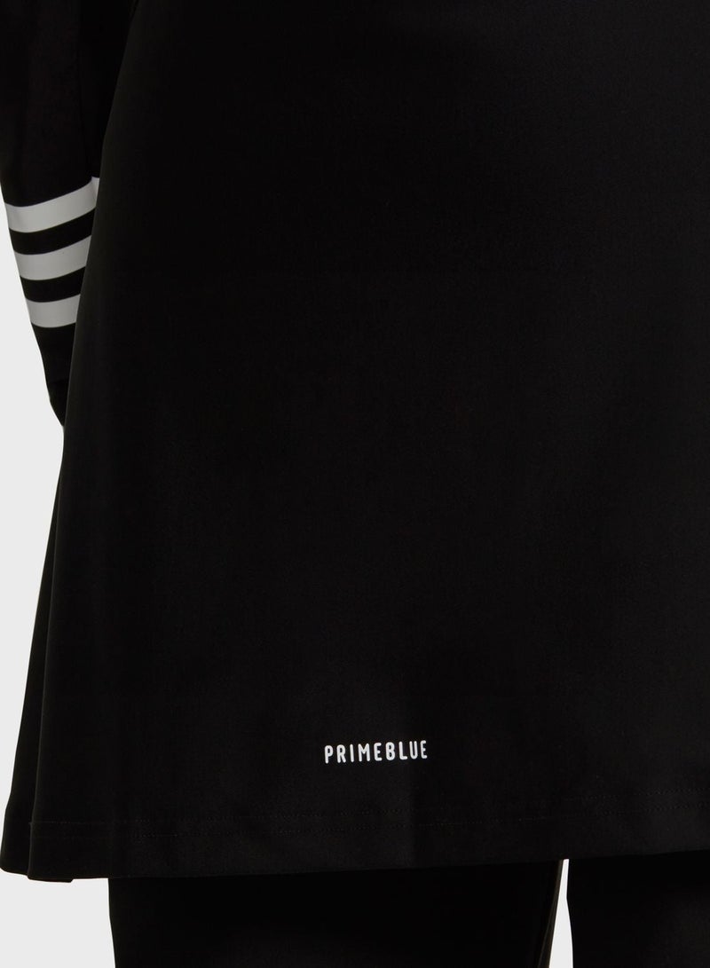 Adidas 3S Ls Swim Top Black Swim Tops 2 - Image 4