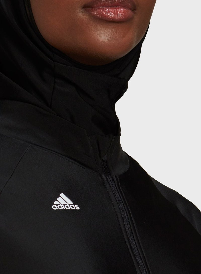Adidas 3S Ls Swim Top Black Swim Tops 2 - Image 3