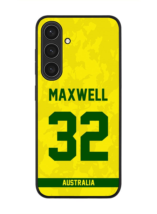 Stylizedd For Samsung Galaxy S25+ / S25 Plus 5G Case,Slim fit Camera Protection, Shockproof Thin Phone cover  - Australia Glenn Maxwell, Jersey No 32 - Image 1