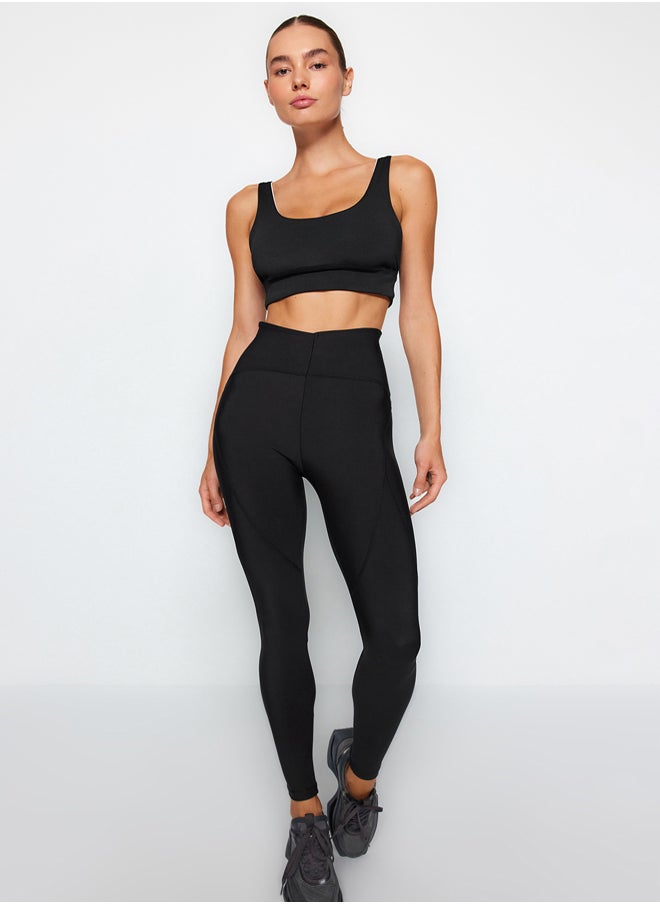 trendyol - Black Compression Full Length Knitted Sports Leggings TWOSS21TA0023 - Image 1