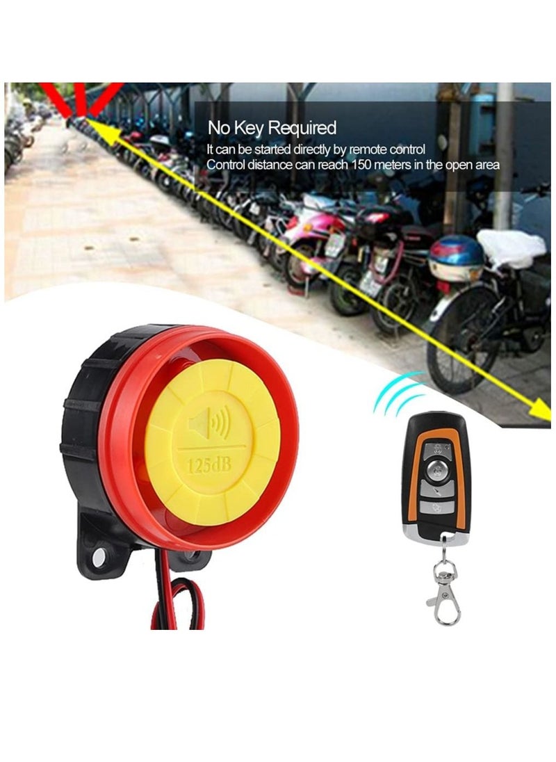 SYOSI - Universal 12V Motorcycle Anti-Theft Security Alarm System Motorcycle Wireless Alarm System with 2 Remote Control Engine Start Remote Control Key Fob - Image 1