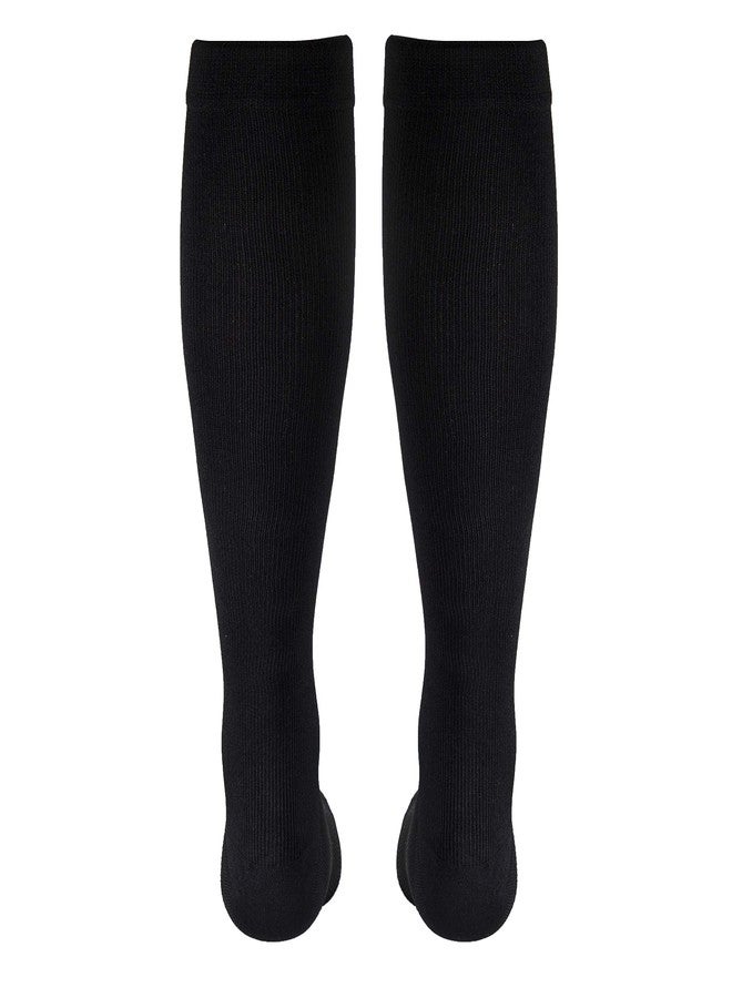Truform Compression Socks, 15-20 mmHg, Men's Dress Socks, Knee High Over Calf Length, Black, Medium (multipack) - Image 5