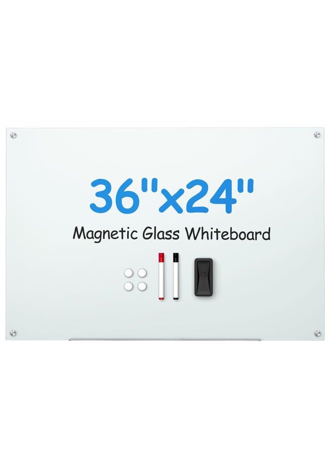 VUSIGN White glass board 24 x 36 - Image 1