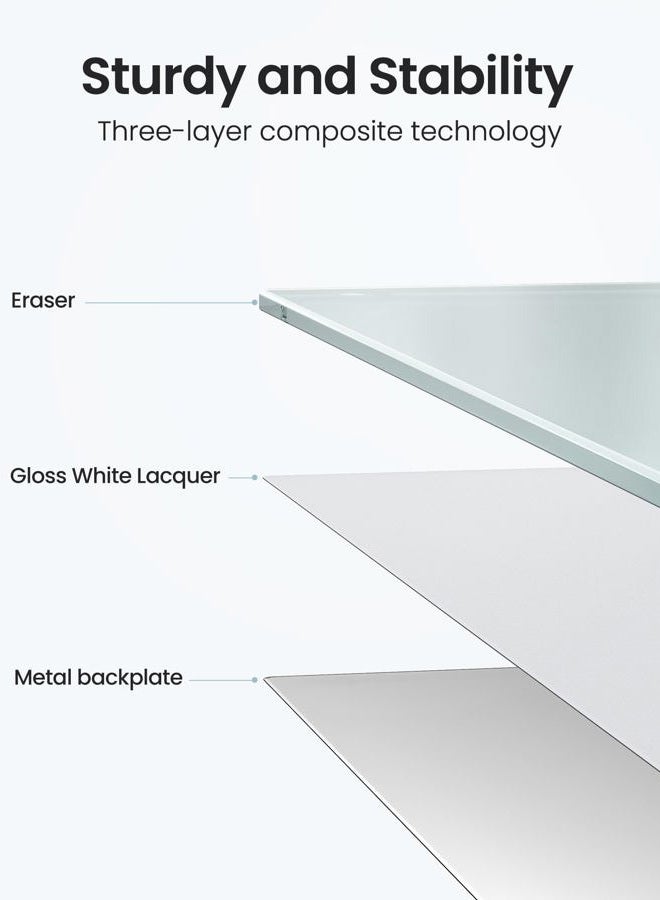 VUSIGN White glass board 24 x 36 - Image 3