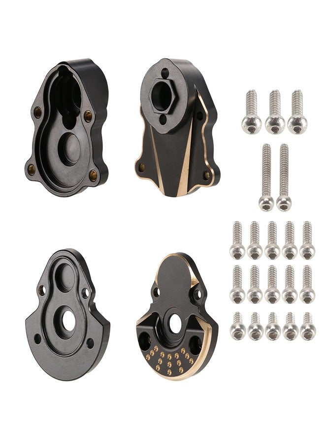 AMK 1/18 RC Redcat Ascent-18 Brass Upgrade Kit -Brass Skid Plate, Steering Knuckle, Outer Portal Housing, Diff Cover, Servo Mount, Brass Chassis Links, Steering Link, and Stainless Steel Drive Shafts - Image 3