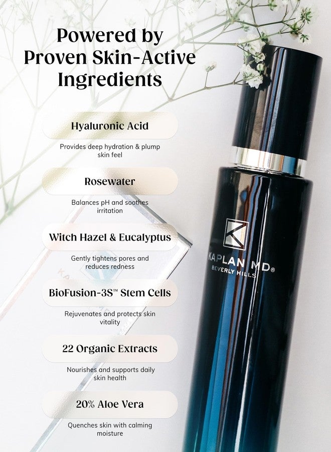 Kaplan MD Clarifying Toner - Hydrating Toner for Face with Hyaluronic Acid, Rosewater, & Aloe Vera - Face Mist for All Skin Types & Pore Tightening and Skin Texture Refining - 3.4 fl oz - Image 3