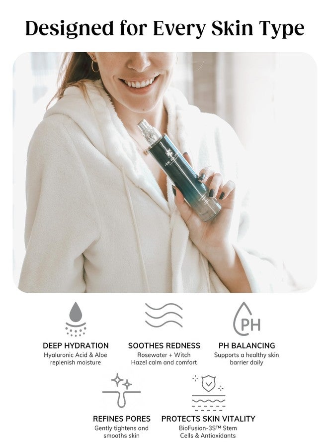 Kaplan MD Clarifying Toner - Hydrating Toner for Face with Hyaluronic Acid, Rosewater, & Aloe Vera - Face Mist for All Skin Types & Pore Tightening and Skin Texture Refining - 3.4 fl oz - Image 4