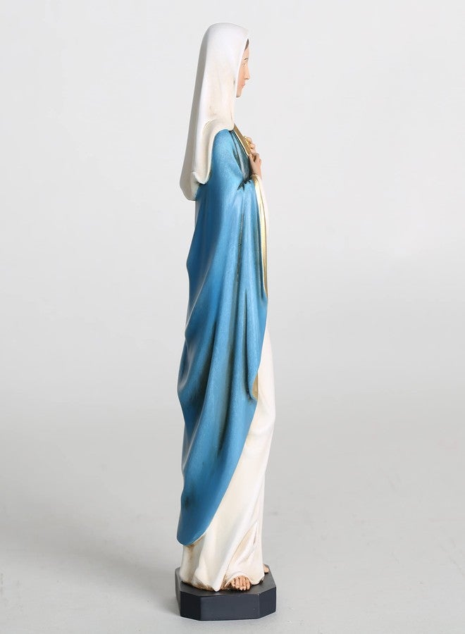 BC BUILDCLASSIC Catholic Immaculate Heart of Mary Statue, Blessed Virgin Mary Mother figure for Altar, Hand Painted Religious Gifts to Mom, 10inches H, Handmade by - Image 5