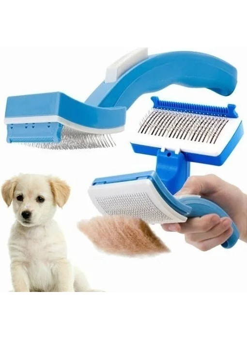 BarkoFix -Pet Grooming Comb + Hair Cutter Comb Cat Dog Hair Collector Hair Catcher Pet Zoom