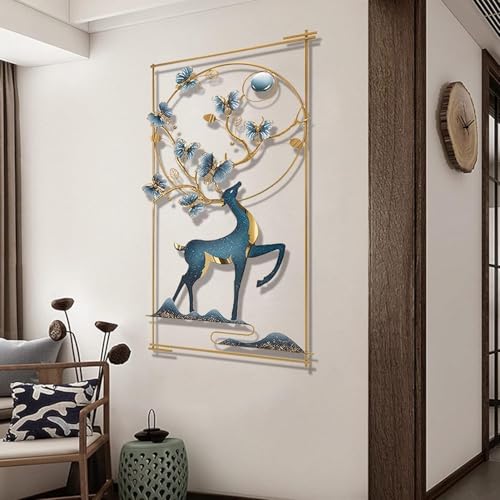 OVIK - Decorative Large Metal Wall Art Wall Hanging Home Decoration Modern Accent for Stylish Interiors Wall Art for Home Decor, Living Room, Bedroom & Office (Size 24x43 Inch) - Image 5