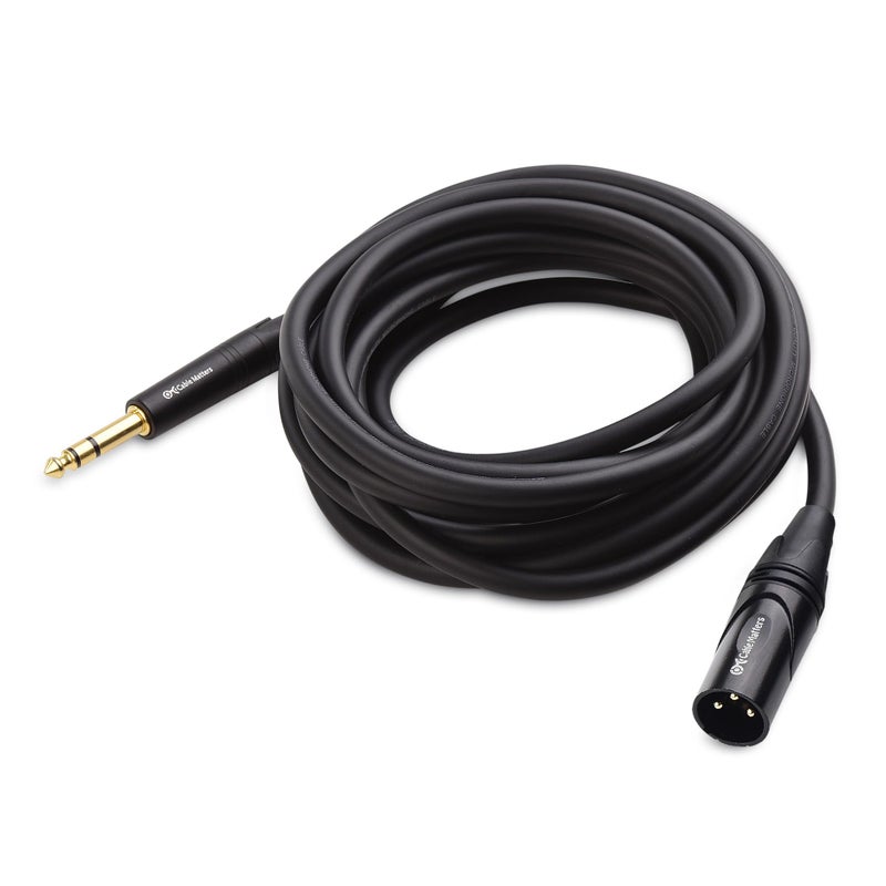 Cable Matters كابل ماذرز 6.35 مم (1/4 بوصة) TRS إلى كابل XLR بطول 15 قدم ذكر إلى ذكر (كابل XLR إلى TRS، كابل XLR إلى 1/4، كابل 1/4 إلى XLR) - Image 3