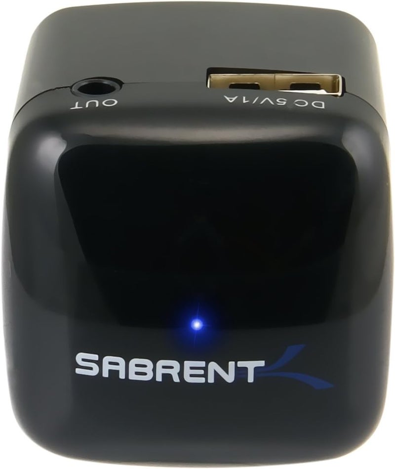 SABRENT محول بلوتوث سابرنت اللاسلكي لمكبرات الصوت المحمولة وسماعات الرأس وأي جهاز إدخال صوت 35 مم آخر BTAUDIO - Image 5