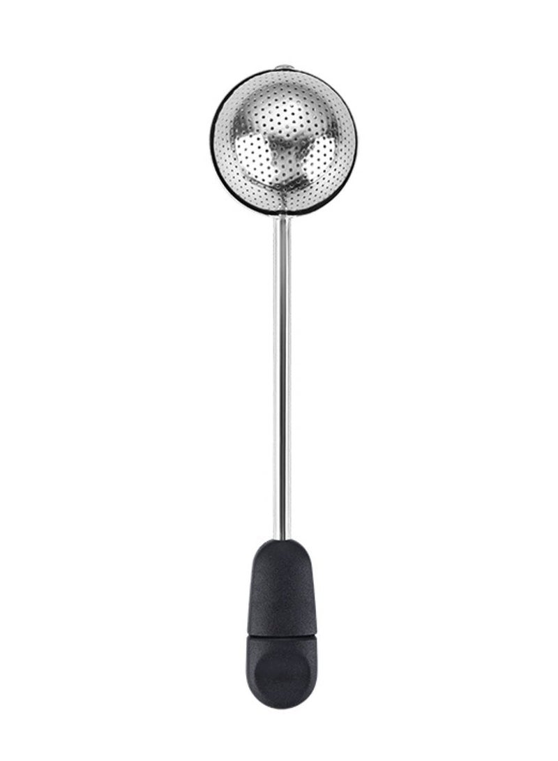 NIBEMINENT Twisting Stainless Steel Tea Infuser, Steeper Infusers Loose Infuser With Long Handle Filter Ball Leaf for Brewing Mess-free - Image 1
