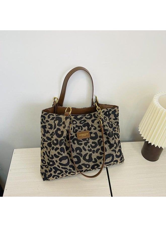 Yogodlns Yogodlns Leopard Design Fashion Underarm Bags Women Versatile Large Capacity Shoulder Bags Female Shopper Tote Bags Handbags