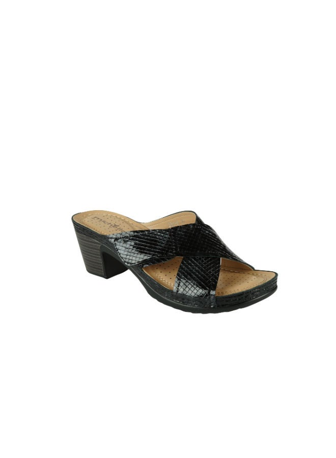 Michelle Morgan Ladies Block Heel 221-8 Black