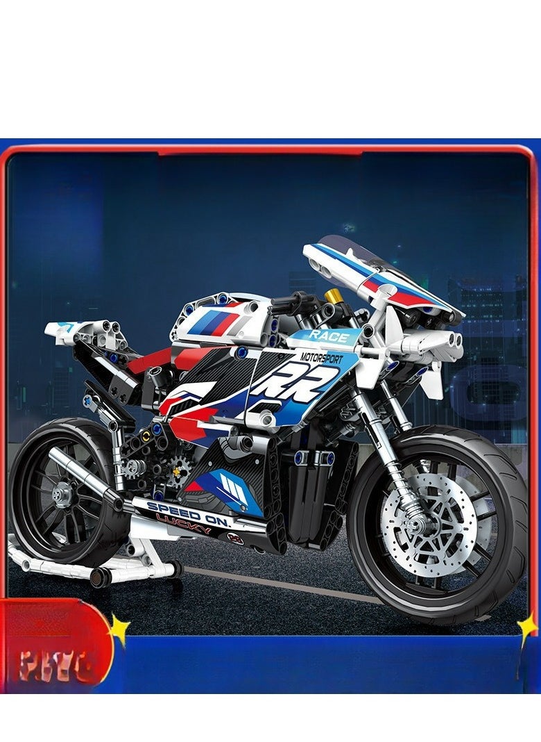 Motorcycle Building Block Model Gift  - Image 2