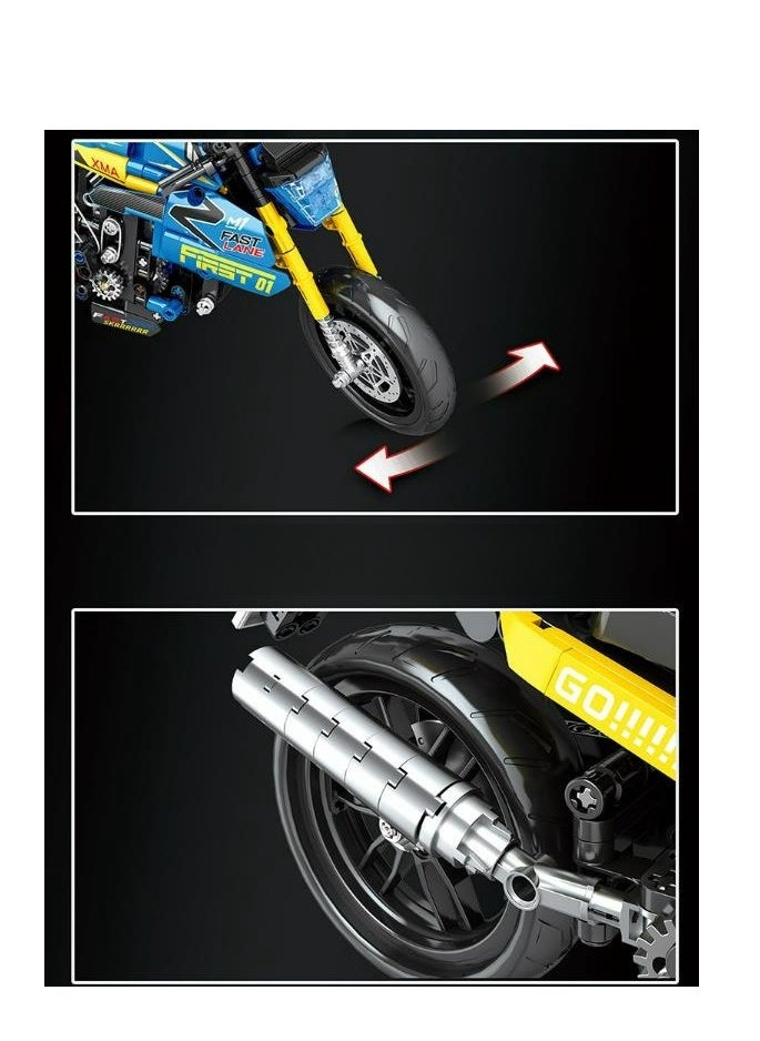 Motorcycle Building Block Model Gift  - Image 3