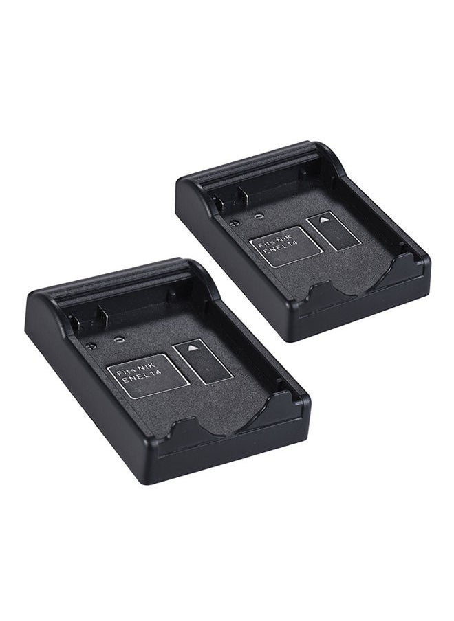 NIBEMINENT Andoer 2pcs ENEL14 Battery Plate for Neweer Dual/Four Channel Charger Nikon D5600 D5500 D5300 D5200 D5100 D3100 D3200 D3300 D3400  - Image 2