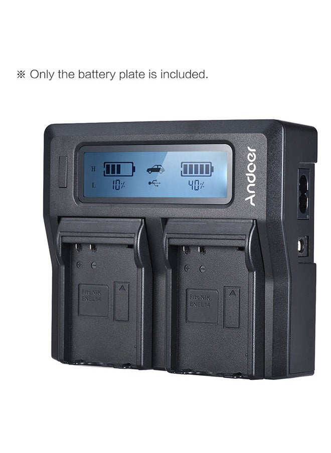 NIBEMINENT Andoer 2pcs ENEL14 Battery Plate for Neweer Dual/Four Channel Charger Nikon D5600 D5500 D5300 D5200 D5100 D3100 D3200 D3300 D3400  - Image 4