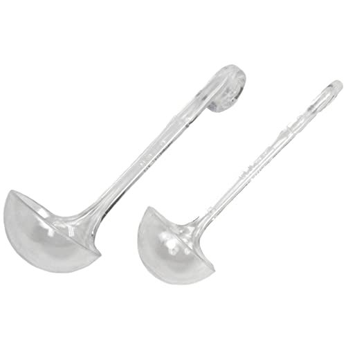 Chef Craft Chef Craft Plastic Dressing and Sauces Ladles 1 Ounce 55 Inch and 2 Ounce 6 Inch 2 Piece Set Clear 