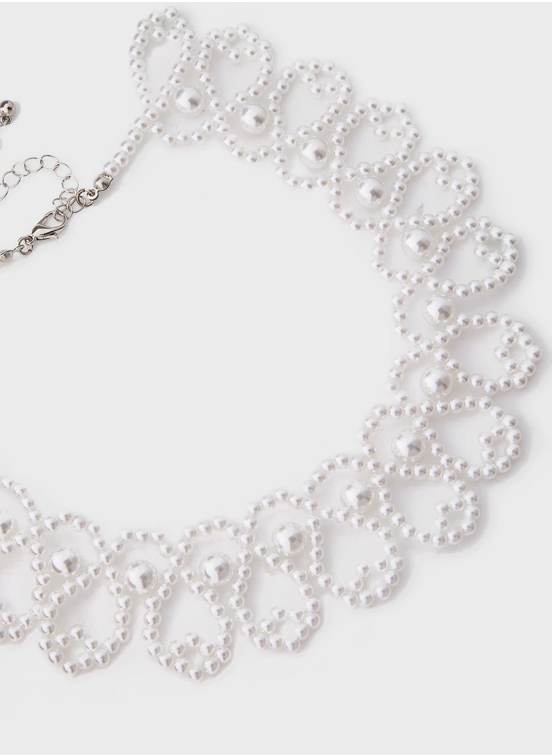 Ella Limited Edition Floral Pearl Necklace  - Image 2