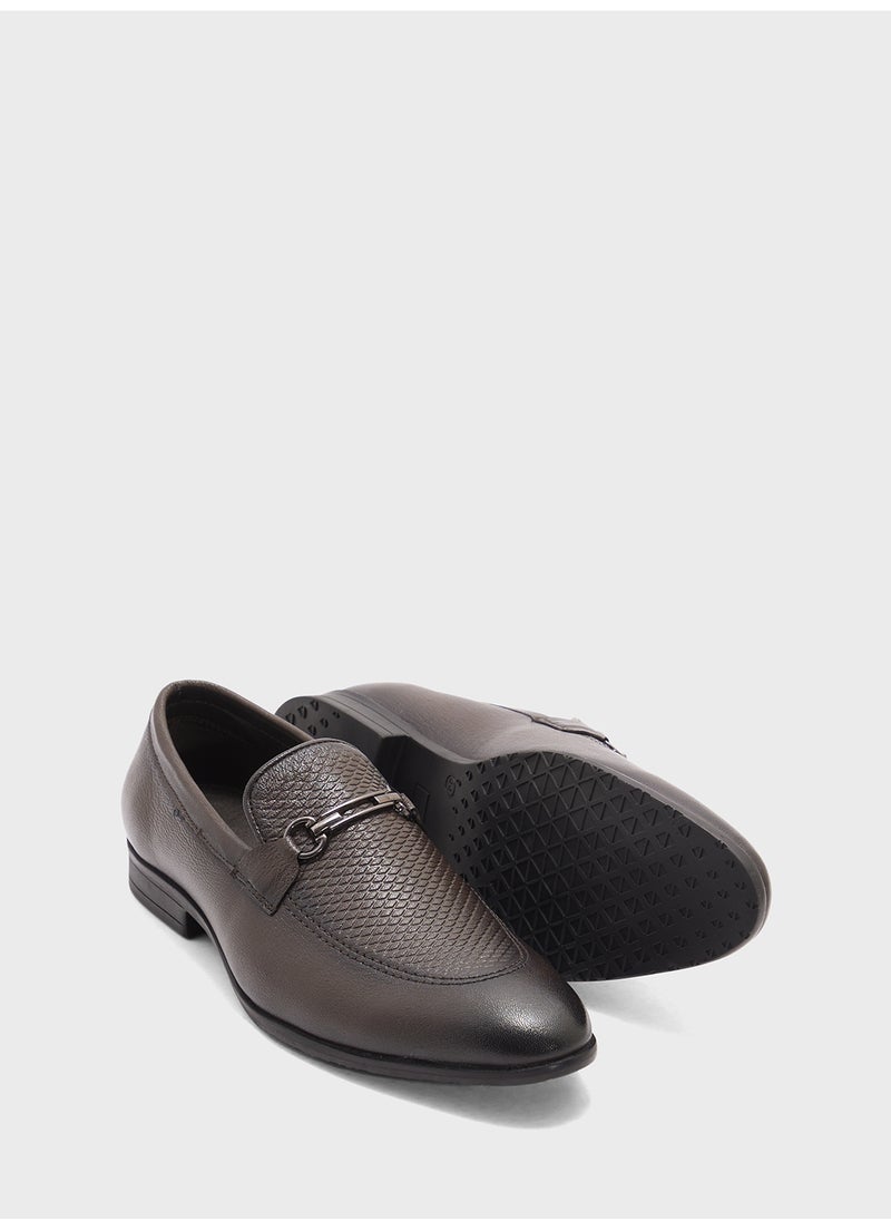 Robert Wood Genuine Leather Formal Slip Ons  - Image 3