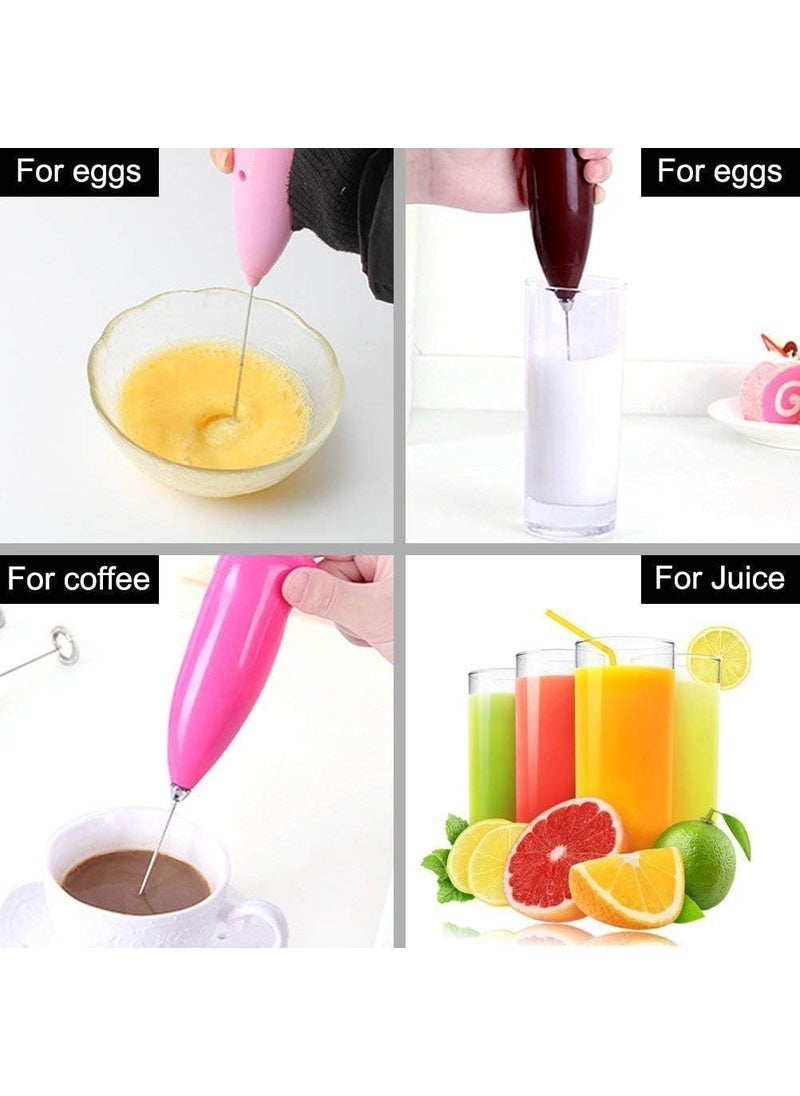 PARSE PERSONAL CARE - PARSE PERSONAL CARE Operated Mini Handheld Mixer Coffee Frother with Single Spring Spiral Foamer Egg Beater Mini Blender Maker for Coffee Hot Chocolate Green Tea 1Pcs - Image 1
