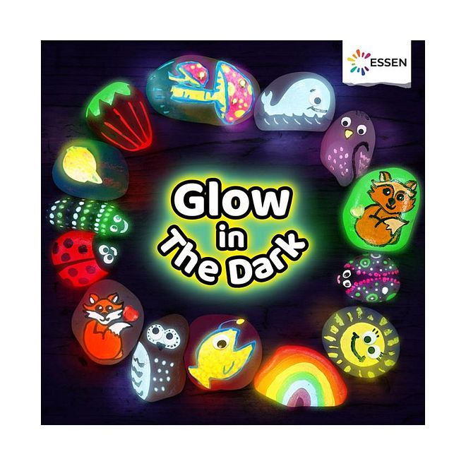 Essen Rock Painting Kit For Kids, Skill Development, Glow Rocks, Artistic Expression, 4 Years+, Multicolor - 73 Pieces - Image 3