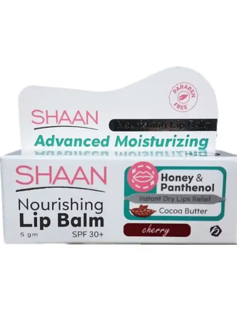 Shaan - Shaan Nourising lip Balm SPF 30+ Cherry- 5 Gm - Image 1