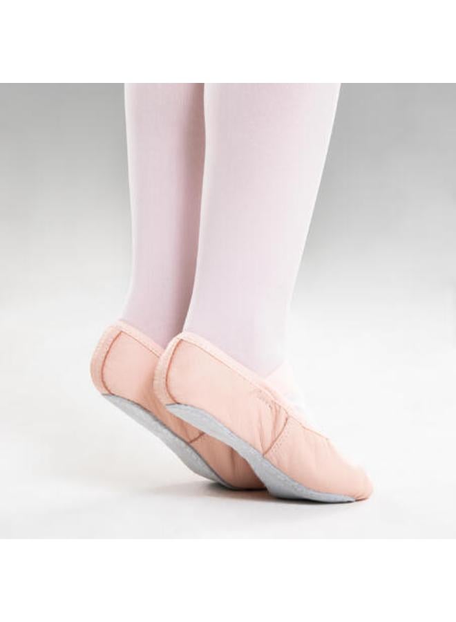STAREVER Kids' Full Sole Leather Ballet Demi-Pointe Shoes - Pink  - Image 2