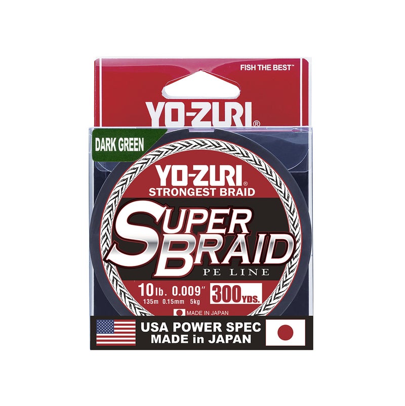 Yo-Zuri Super Braid 300 Yard Spool Dark Green 10LB - Image 2