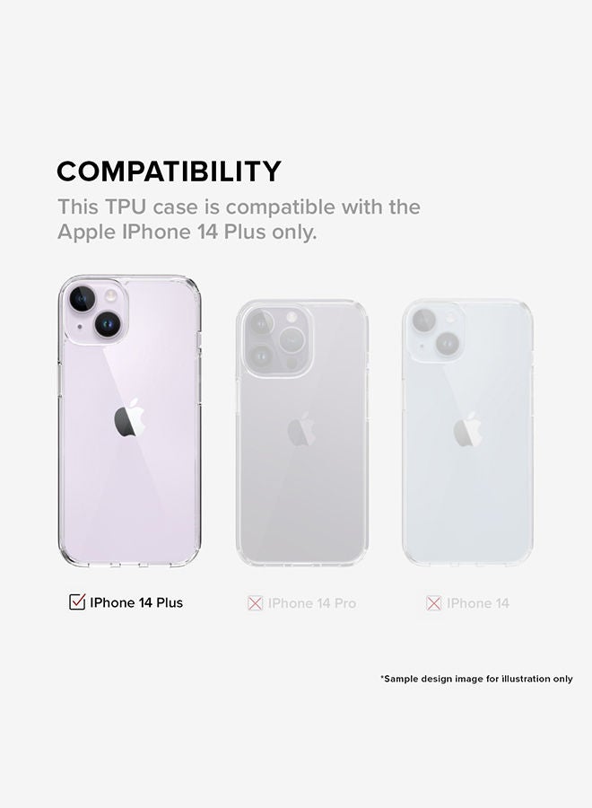 Stylizedd Classic Clear Case for Apple iPhone 14 Plus Hybrid Soft Case Flexible Edges Anti Drop TPU PC Gel Thin Transparent Cover - Khaas Full Print - Image 3