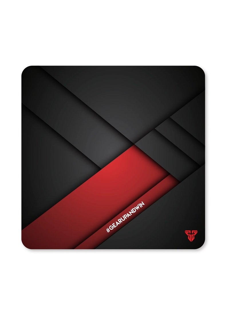 FANTECH VIGIL MP456 Gaming Mousepad (Control Surface) – L Gaming Mouse Pad (450 x 450 x 4mm) – Fray Edge Stitching, Anti-slip base Desk Mat | Black - Image 1