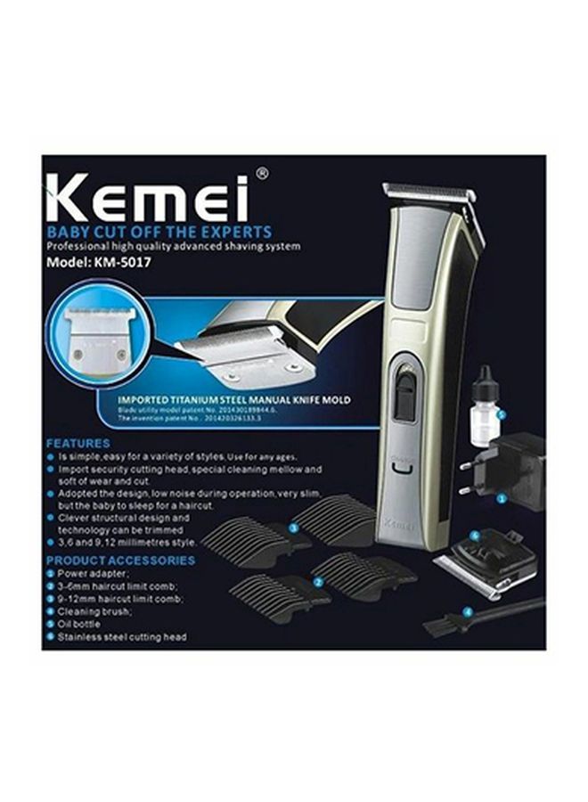 NIBEMINENT Km-5017 Rechargeable Shaver Silver/Black - Image 2