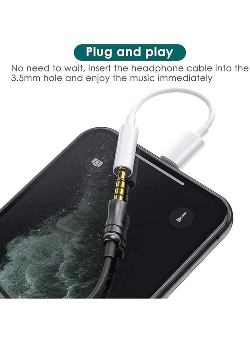 التجسيد محول جاك سماعة الرأس 【معتمد من MFI】 متوافق مع آيفون Lightning إلى محول صوت 3.5 مم سماعات الرأس لجميع أجهزة آيفون وأجهزة iOS - Image 4