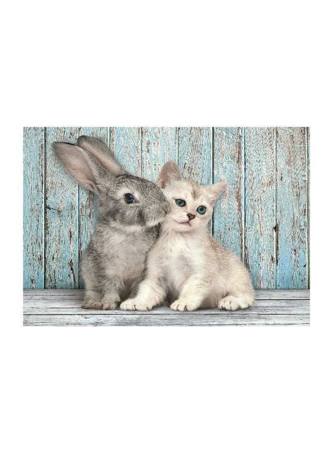 Clementoni HQC Cat And Bunny Puzzle With Poster - 500 Pcs - Image 5