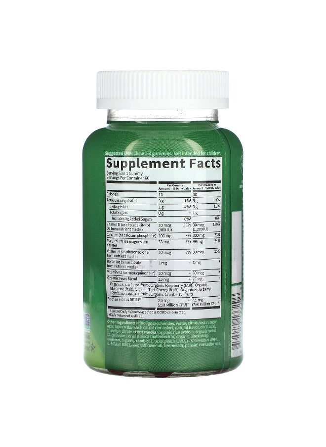 Garden of Life Garden of Life, Vitamin Code Gummies, Calcium & Magnesium, Raspberry, 60 Gummies  - Image 2
