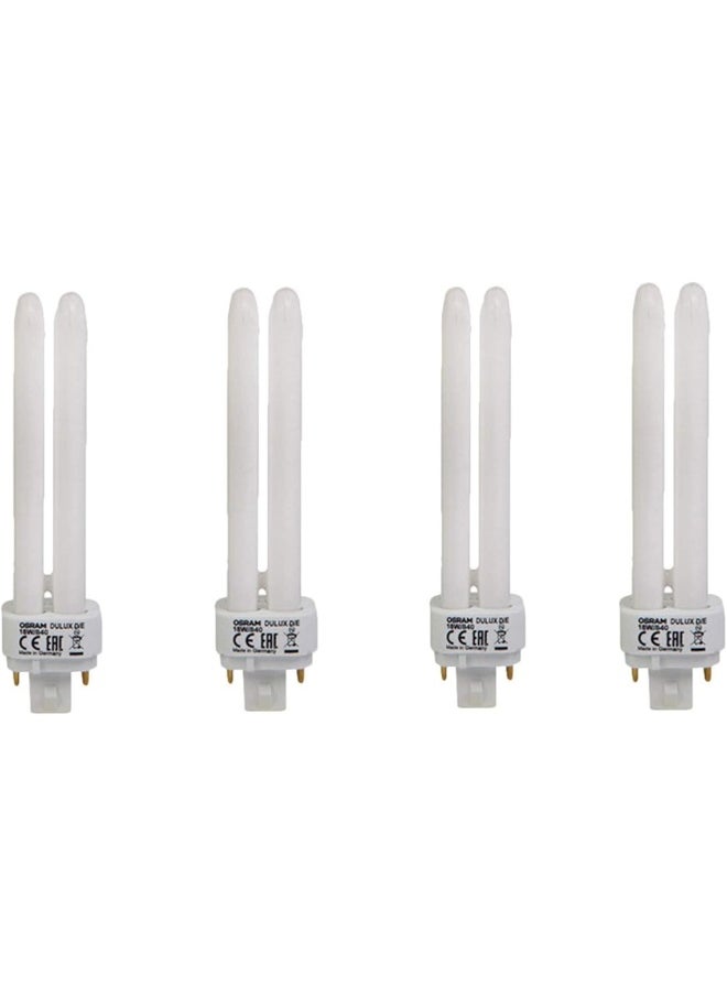 Osram Osram Long Lasting Home Decorative And Durable Fluorescent Lamp Energy Saver 2 Pin Cfl Bulb 18 W (Pack Of 4) Warm White  - Image 2