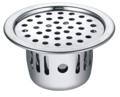 Drizzle فخ مكافحة الصراصير درizzle 5 بوصة دائري من الفولاذ المقاوم للصدأ بتشطيب كروم - Image 1