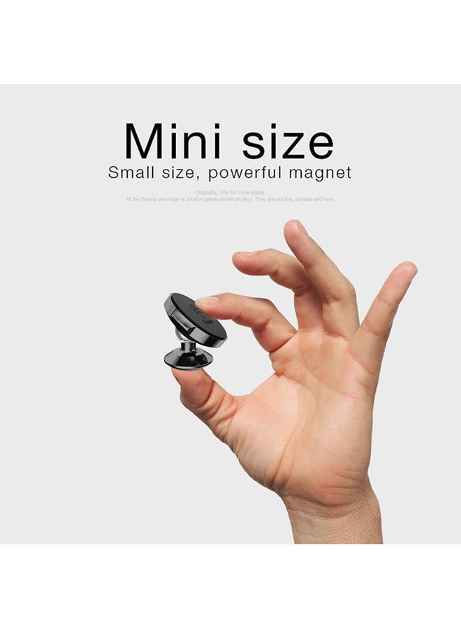 Baseus Magnetic Car Phone Holder Mobile Mount Suction Bracket Small Ears Series For iPhone 13 12 11 X 8 7 Samsung 360 Degree Magnet Stand (Vertical Type) Black - Image 5
