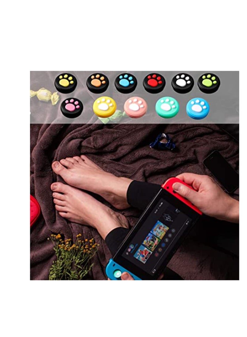 KASTWAVE Silicone Thumb Grip Caps Replacement lovely Cat Claw Design Thumb Grip Analog Stick Caps Joystick Cap Soft Silicone Cover Compatible for Switch Switch Lite and Joy-Con Controller (28 Pieces) - Image 4