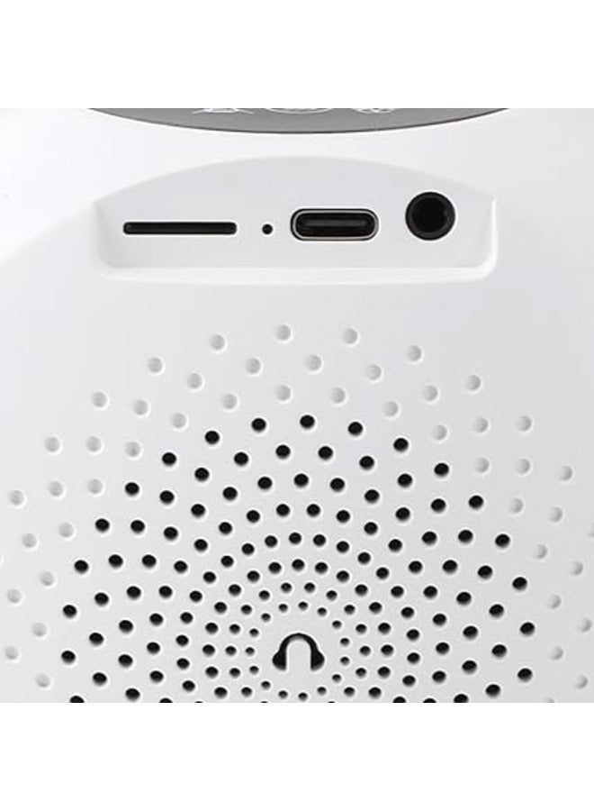 Kids Karaoke Speaker, Portable Kids Microphone with Crystal Clear Sound, Ice White, Kids Karaoke Machine for Fun and Development - Image 3