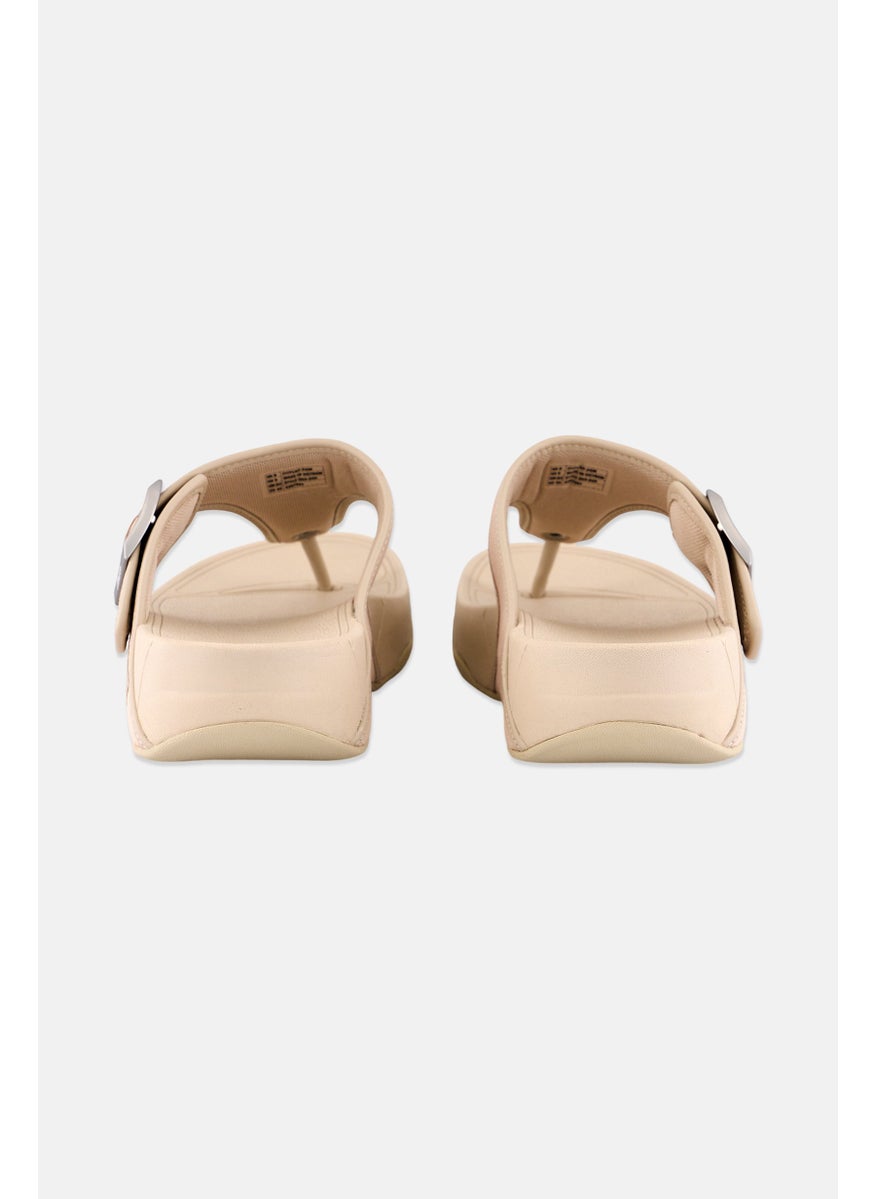 FitFlop Men Canvas Toe Post Sandals, Beige  - Image 2