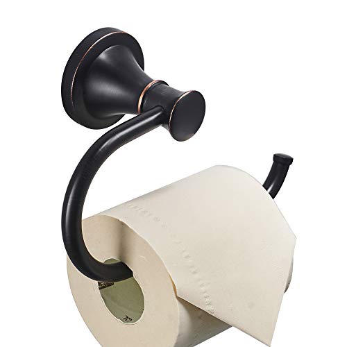 BESy Oil Rubbed Bronze Toilet Tissue Paper Holder Oil Rubbed Bronze Bathroom Accessories Toilet roll Paper Hanger, Wall Mounted, Rustproof - Image 1