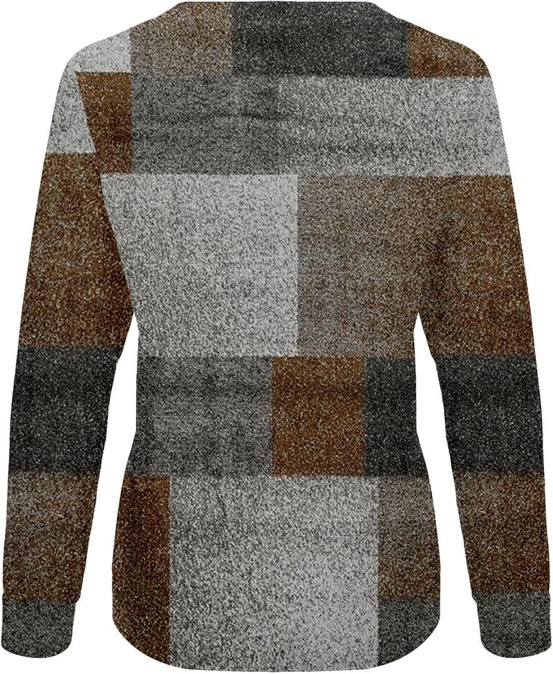 cheekyglo Women's Casual Long Sleeve Crewneck Sweatshirt Lightweight Print Pullover Comfy Loose Soft Basic Tunic Shirts Blouse - Image 3