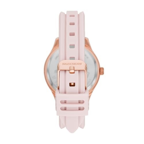Skechers Women's Quartz Three-Hand Watch & Stackable Bracelet Gift Set, Color: Rose Gold, Blush Pink (Model: SR9061) - Image 2