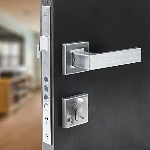 Crust Altroz Premium Rose Mortise Door Lock Handle Set/Mortise Lock with Brass Lock Body and 60 mm Brass Cylinder Set with 3 Brass Computer Keys (ONE Side Key) - Image 1